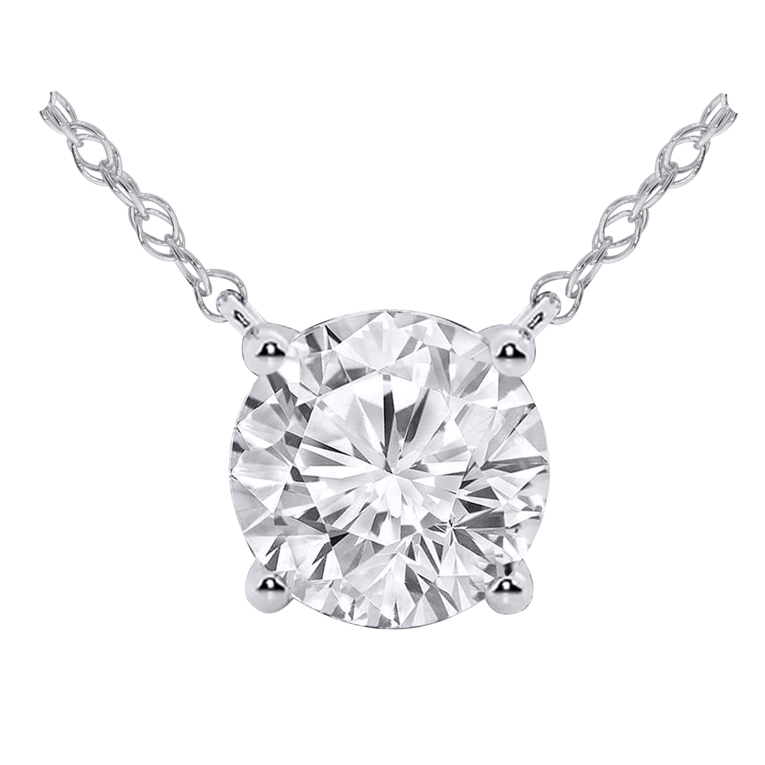 Round Diamond Necklace