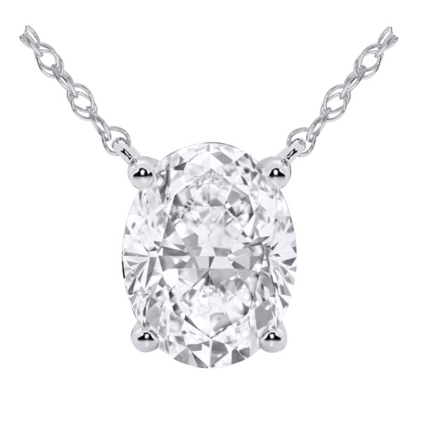 Oval Diamond Necklace
