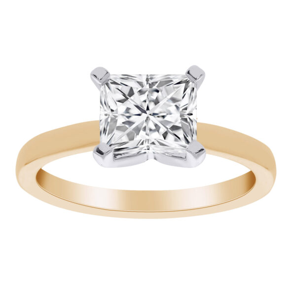 Princess Cut Gold Ring