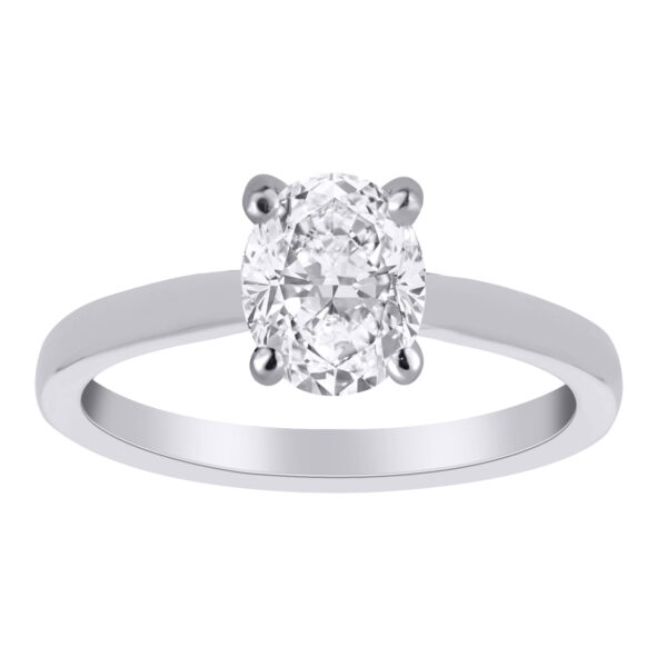 1 Carat Round Lab Diamond Ring