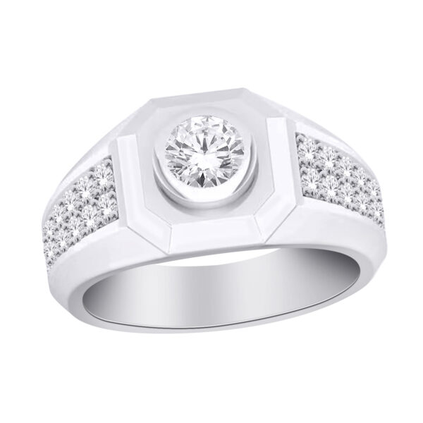 1.50 Carat Men's Bold Lab Diamond Ring